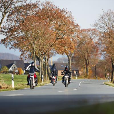 Motorradfahrer bei Fürstenau